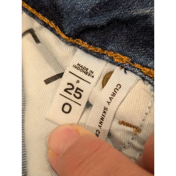 👖 LOFT Denim Trio Bundle! 3 Pairs Jeans - Size 25/0, Skinny and Flare Crop - Picture 8 of 12